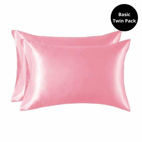 Hair Essentials - Basic 2 Pack Satin Pillowcase