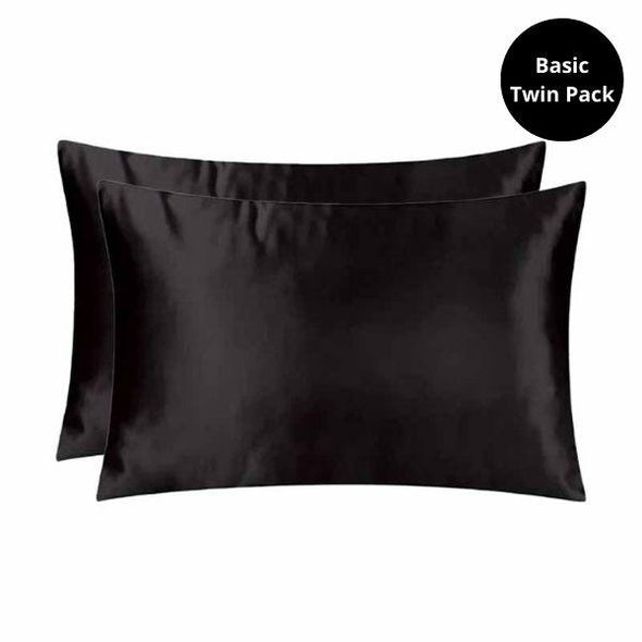 Hair Essentials - Basic 2 Pack Satin Pillowcase