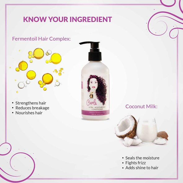 CURLS ULTRA-MOISTURIZING CONDITIONER FOR BOUNCY & TANGLE-FREE, CURLY HAIR