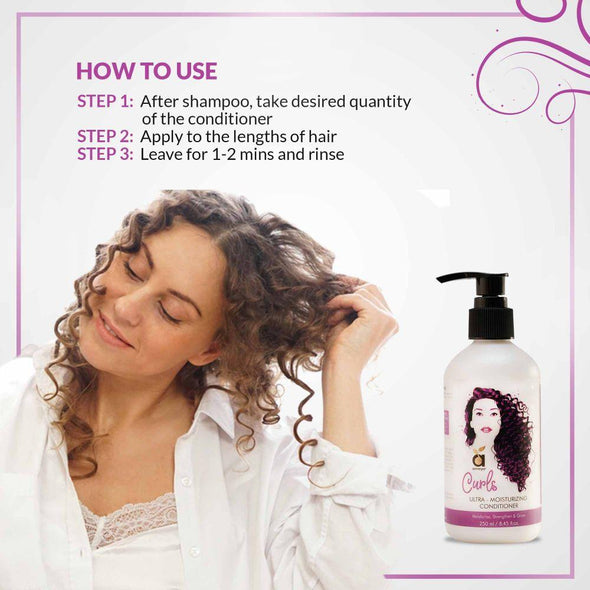 CURLS ULTRA-MOISTURIZING CONDITIONER FOR BOUNCY & TANGLE-FREE, CURLY HAIR
